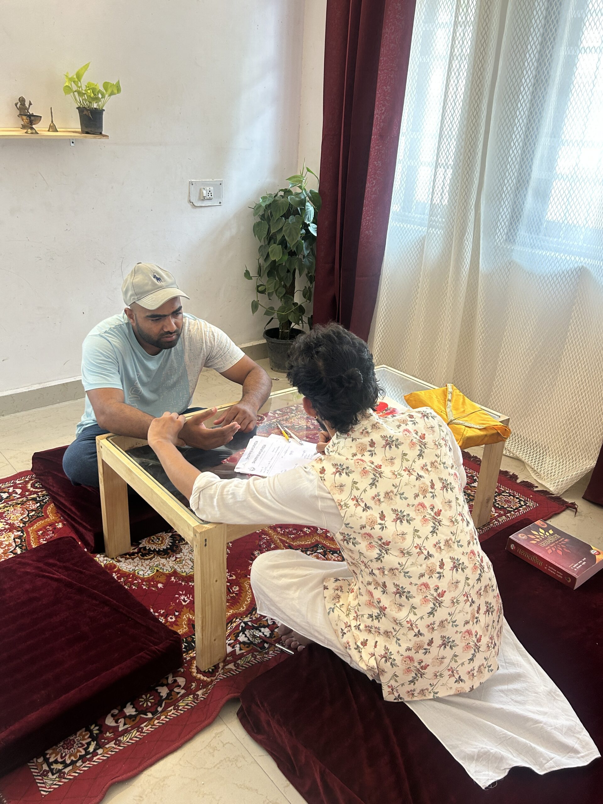 Doctor checking a patient